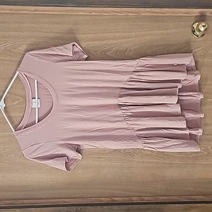 Jax and Lennon Pink Peplum Top